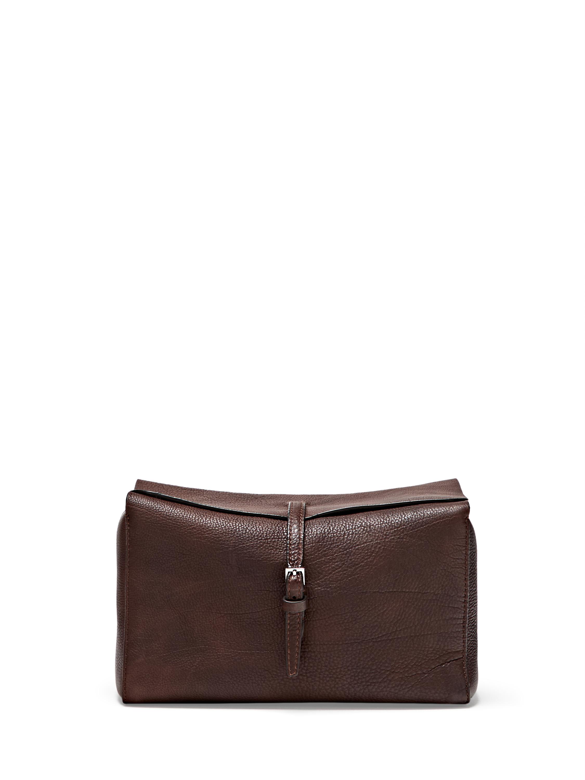 Trousse de voyage en cuir nappa